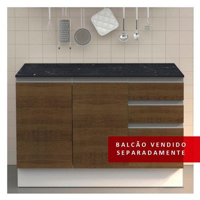 Tampo para Balcão de Pia Nero Marquina 100% MDF Madesa