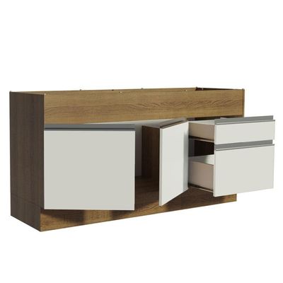 Balcão de Pia Glamy 2 Portas 2 Gavetas Madesa