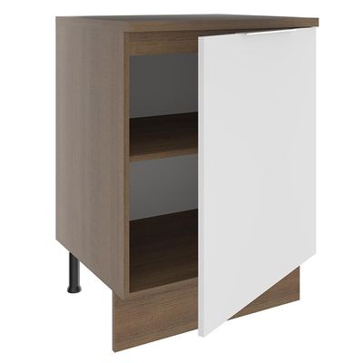 Balcão Stella 1 Porta Rustic/branco Madesa
