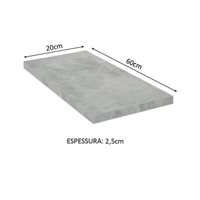 Tampo Para Balcão de 20 X 60cm Glamy, Lux e Stella Mood