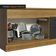 Balcão De Pia 150 Cm 2 Portas E 2 Gavetas Rustic/Preto