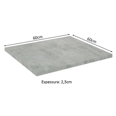Tampo Para Balcão de 60 X 60cm Glamy Lux e Stella Mood
