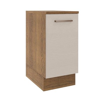 Balcão 40 Cm 1 Porta Rustic/crema Agata Madesa Rustic/crema