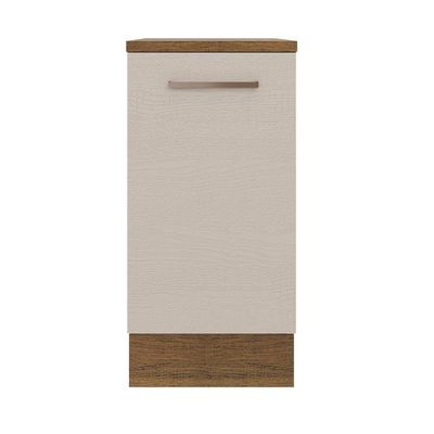 Balcão 40 Cm 1 Porta Rustic/crema Agata Madesa Rustic/crema