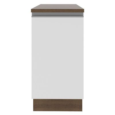 Balcão Madesa Glamy 40 Cm 1 Porta - Rustic/branco