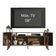 "Rack Madesa Painel para Tv Até 58"" com Pés Preto/rustic 7kd8"