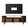 "Rack Madesa Painel para Tv Até 58"" com Pés Preto/rustic 7kd8"