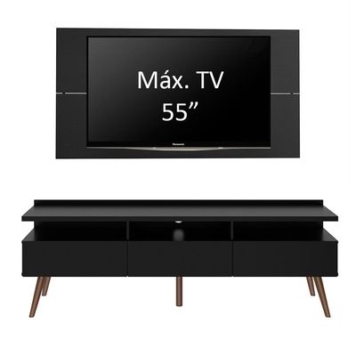 Rack Madesa Londres e Painel para Tv Até 55 Polegadas