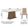 Sala de Jantar Rafaela Mesa Tampo de Vidro 6 Cadeiras Madesa