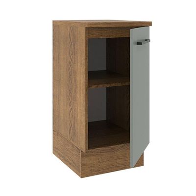 Balcão Madesa Agata 40 Cm 1 Porta Rustic Cinza