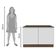 Balcão de Pia Glamy 2 Portas Rustic e Branco Madesa