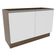 Balcão de Pia Glamy 2 Portas Rustic e Branco Madesa