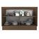 Balcão de Pia Glamy 2 Portas Rustic e Branco Madesa