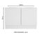 Balcão de Pia Stella 2 Portas Branco Madesa