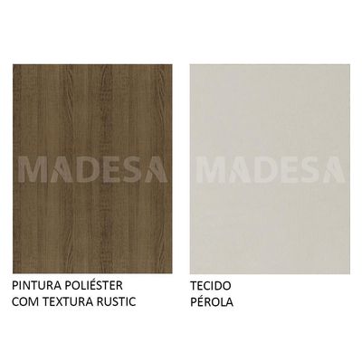 Sala de Jantar Megan Mesa Tampo de Madeira -6 Cadeiras Madesa