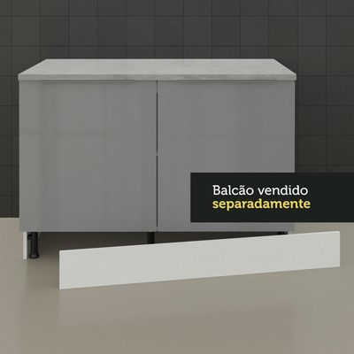 Rodapé para Cozinhas Madesa Glamy, Lux e Stella Branco