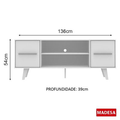 Rack para TV Copenhagen Branco Madesa