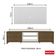 RackRustic e Painel para TV Metz Branco Madesa
