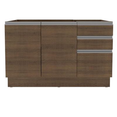 Balcão de Pia Glamy Rustic 2 Portas 3 Gavetas Madesa