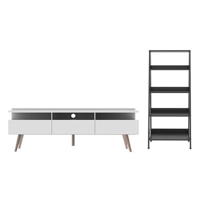 Rack Para Tv Até 65 Polegadas Madesa Londres Estante Escada