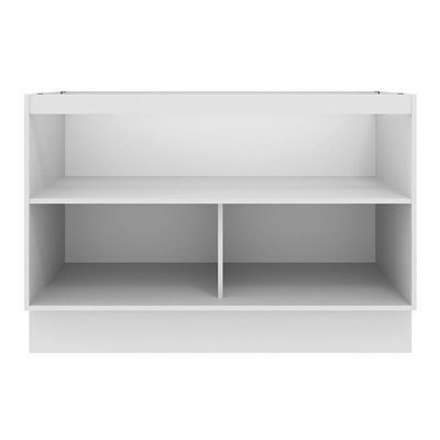 Balcão De Pia Madesa Agata 2 Portas - Branco Rustic/branco