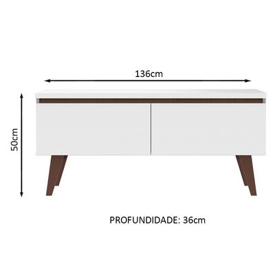 Rack Para Tv Até 55 Polegadas Madesa Le Mans Com 2 Portas