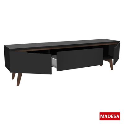 Rack para TV Reims com Pés Palito Preto Madesa