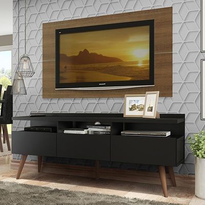 Rack Madesa Londres e Painel para Tv Até 55 Polegadas