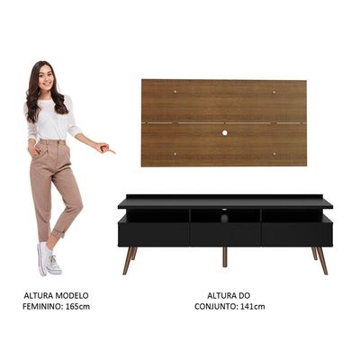 Rack Madesa Londres e Painel para Tv Até 55 Polegadas