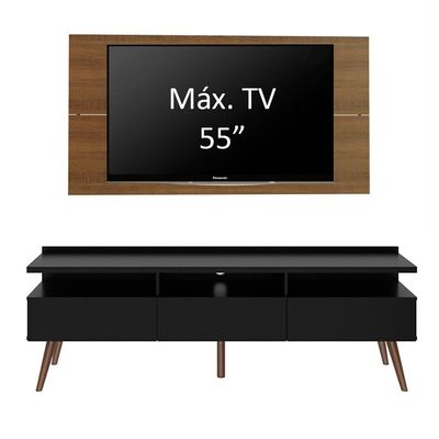 Rack Madesa Londres e Painel para Tv Até 55 Polegadas