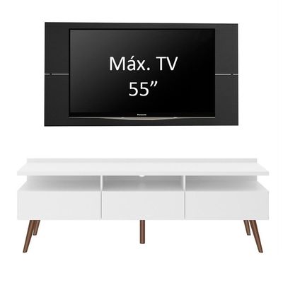 Rack Madesa Londres e Painel para Tv Até 55 Polegadas
