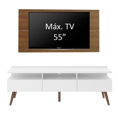 Rack Madesa Londres e Painel para Tv Até 55 Polegadas