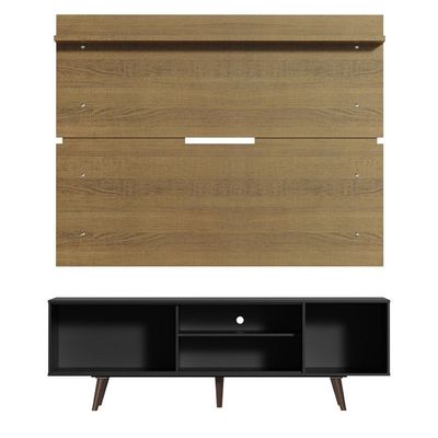 Rack Madesa Dubai e Painel para Tv até 65 Polegadas com Pés