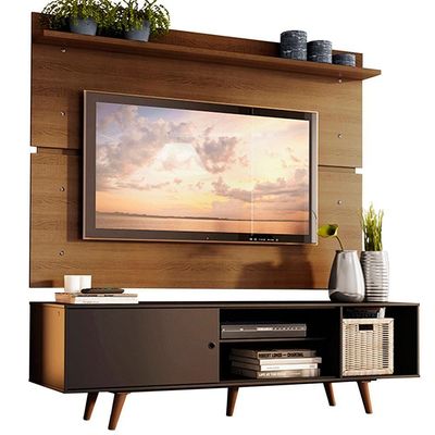 Rack Madesa Dubai e Painel para Tv até 65 Polegadas com Pés