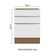 Balcão 60 Cm 3 Gavetas (sem Tampo) Rustic/Branco Veludo