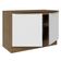Balcão De Pia 120Cm 2PTS Rustic/Branco Veludo Lux Madesa