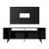 "Rack Madesa e Painel Para Tv Até 58"" com Pés Preto 8nd8"