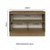 Balcão De Pia 120Cm 2PTS Rustic/Branco Veludo Lux Madesa
