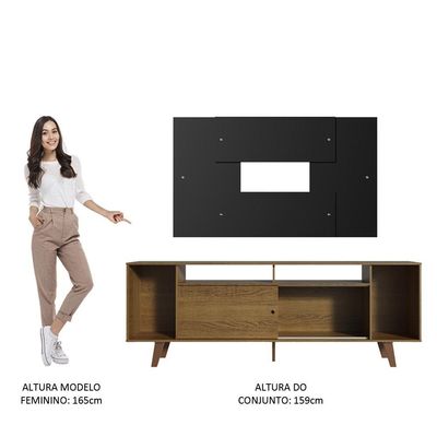 Rack Madesa Cancun e Painel para Tv até 58 Polegadas 5zd8