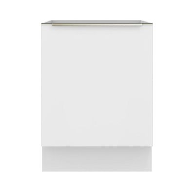 Balcão 60 Cm 1 Porta (sem Tampo) Branco/Branco Veludo