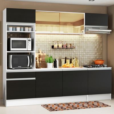Cozinha Completa Diamante com Armário Balcão e Tampo Madesa