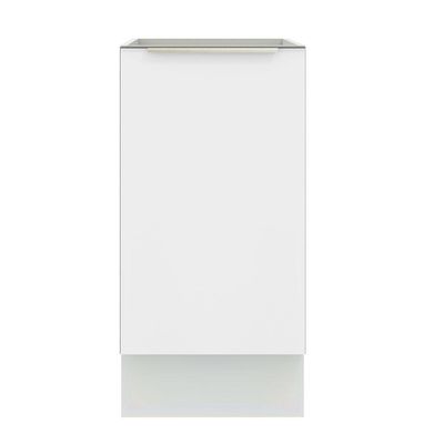 Balcão 40 Cm 1 Porta (sem Tampo) Branco/Branco Veludo