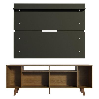Rack Madesa Cancun com Pés e Painel para Tv Até 65 Polegadas