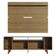Rack Madesa Cancun com Pés e Painel para Tv Até 65'' Rustic