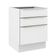 Balcão 60 Cm 3 Gavetas (sem Tampo) Branco/Branco Veludo