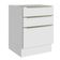 Balcão 60 Cm 3 Gavetas (sem Tampo) Branco/Branco Veludo