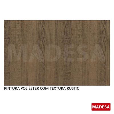 Mesa Retangular Rustic Tampo de Madeira Madesa 5258