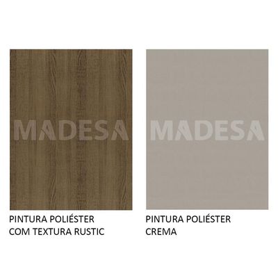 Mesa Retangular Tampo de Vidro Madesa