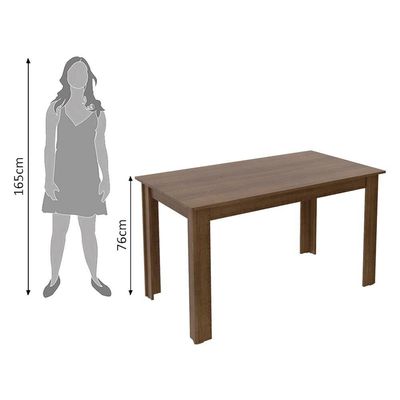 Mesa Rustic com Tampo de Madeira Madesa 5231