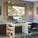 Mesa Para Computador Gamer e Painel Tv - Branco/rustic